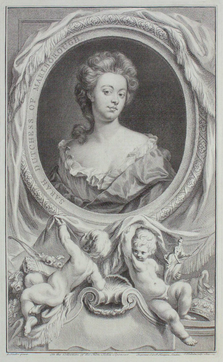 Print - Sarah, Duchess of Marlborough - Houbraken